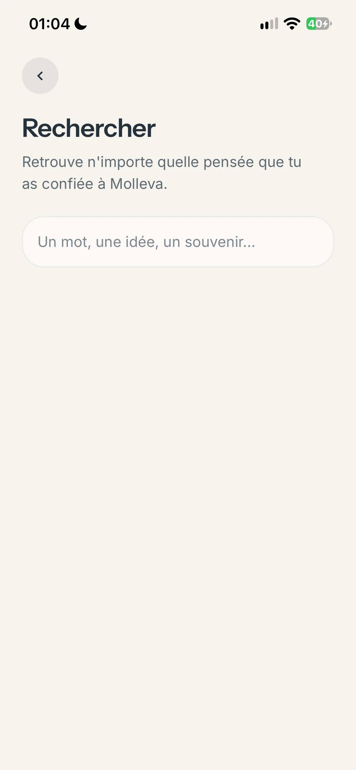 Écran intermédiaire de Molleva 09