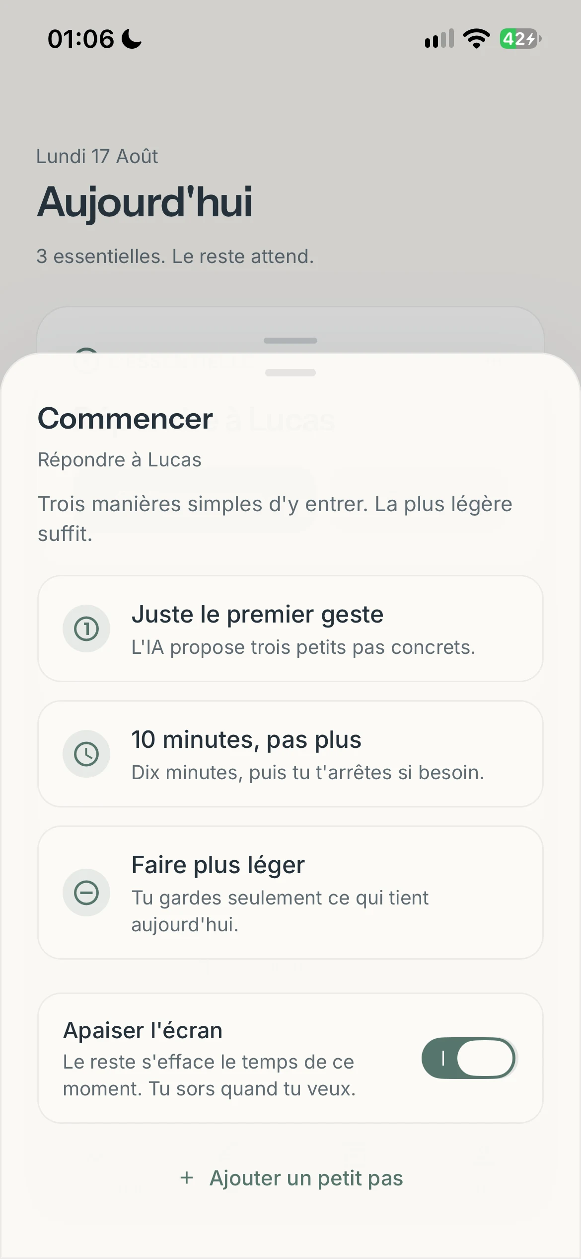 Écran intermédiaire de Molleva 37
