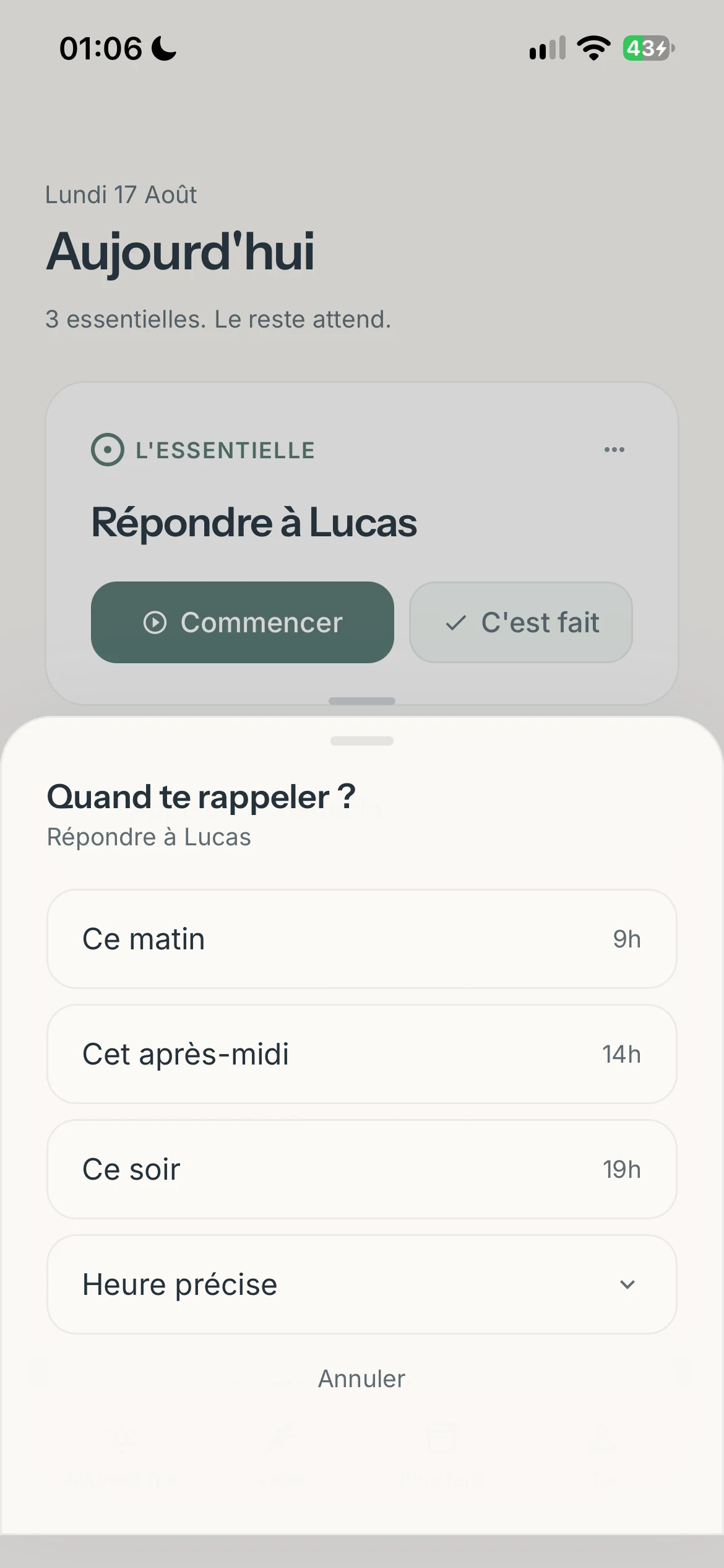 Écran intermédiaire de Molleva 45