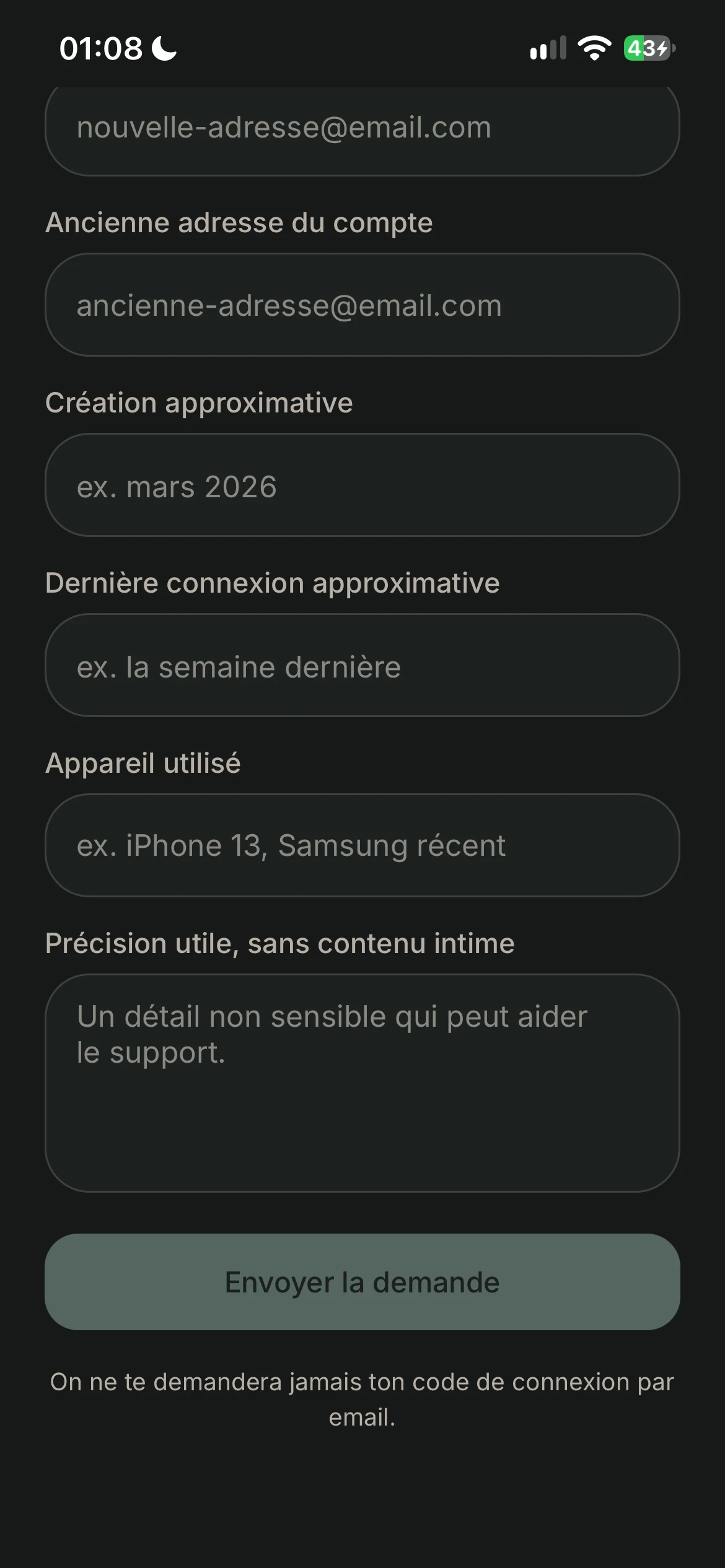 Écran intermédiaire de Molleva 54